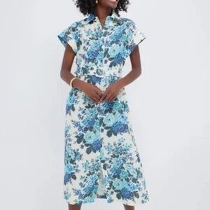 Tuckernuck Wild Zinnia Linen Chloe Dress- L